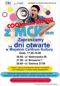 Coolturalne Show z MCK-iem – przyjdź na dni otwarte